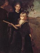 George de Forest Brush Mother and child painting